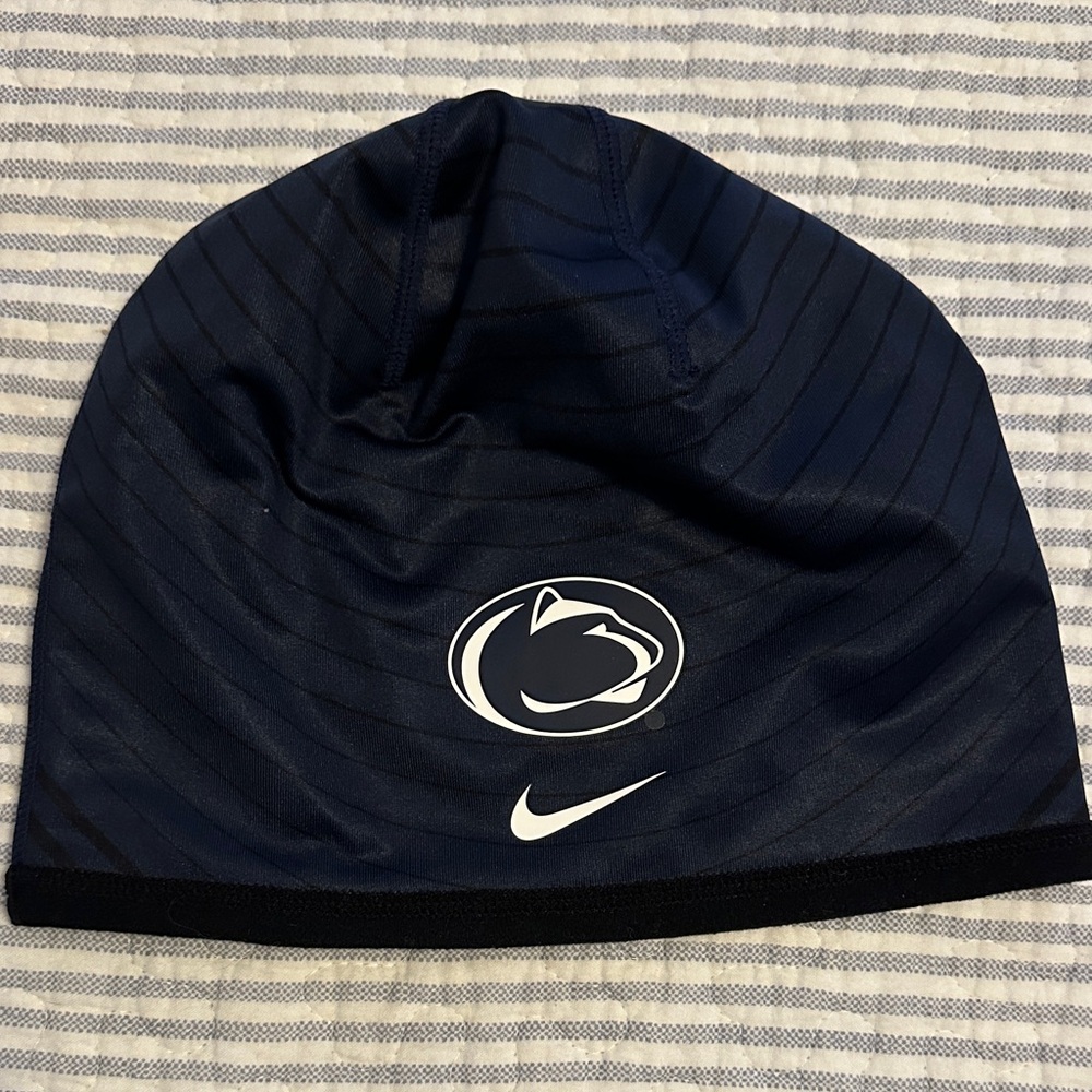 Penn State logo Nike DriFit Dark Blue Beanie